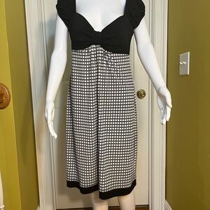 Signature by Sangria Black and White Sundress